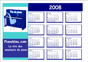 calendriers 2008