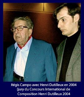 Henri Dutilleux et Régis Campo